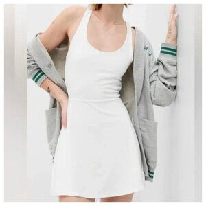 Gap Fit women's Active White Tank Dress Size XXL Short Skort Hip Pockets
